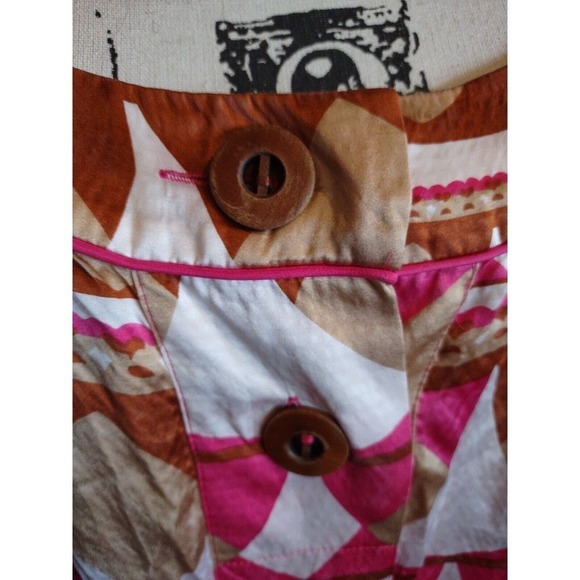 Diane Von Furstenberg Womens Size 4 Slip Sleeveless Mini Dress Pink Brown White - Picture 5 of 8